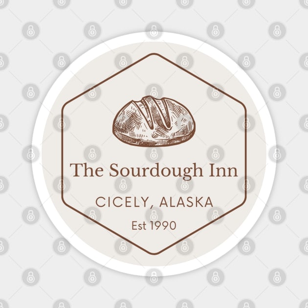 Northern Exposure The Sourdough Inn Cicely Alaska Moose Magnet by SonnyBoyDesigns